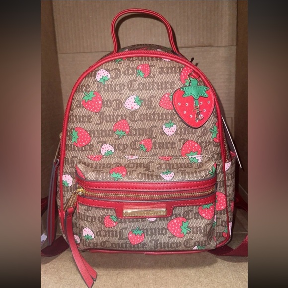 Juicy Couture freshly picked Strawberry chestnut mini Backpack